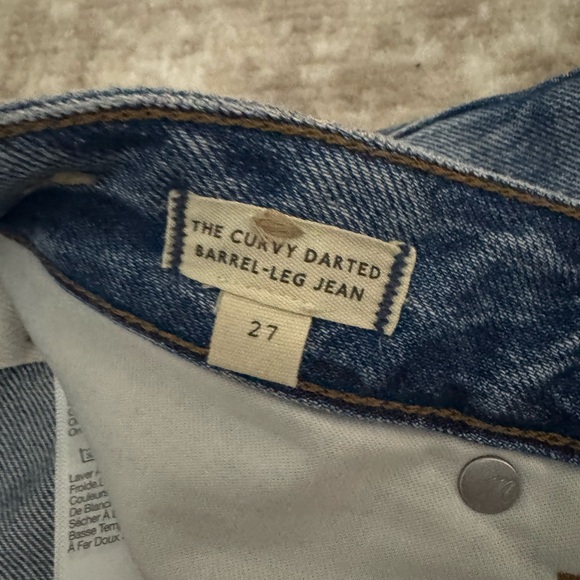 Madewell Curvy Darted Barrel-Leg Jean Size 27 - Picture 12 of 14
